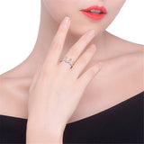 cubic zirconia & Two-Tone Crown Band Ring - streetregion