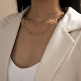 18k Gold-Plated Layered Necklace Set