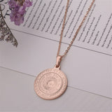 18k Rose Gold-Plated Argencoppere Peso Pendant Necklace - streetregion