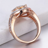cubic zirconia & 18k Rose Gold-Plated Sunflower Hola Ring - streetregion