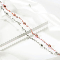 Two-Tone Layered Bead Bracelet