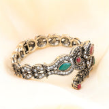 Blue Resin & Cubic Zirconiai Botany Bangle