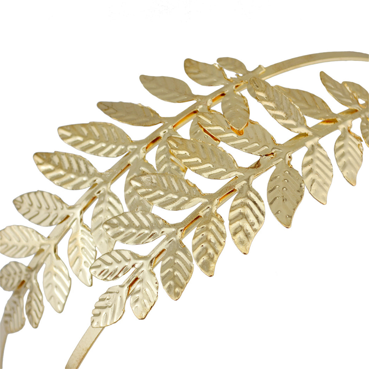 18K Gold-Plated Layer Leaves Headband