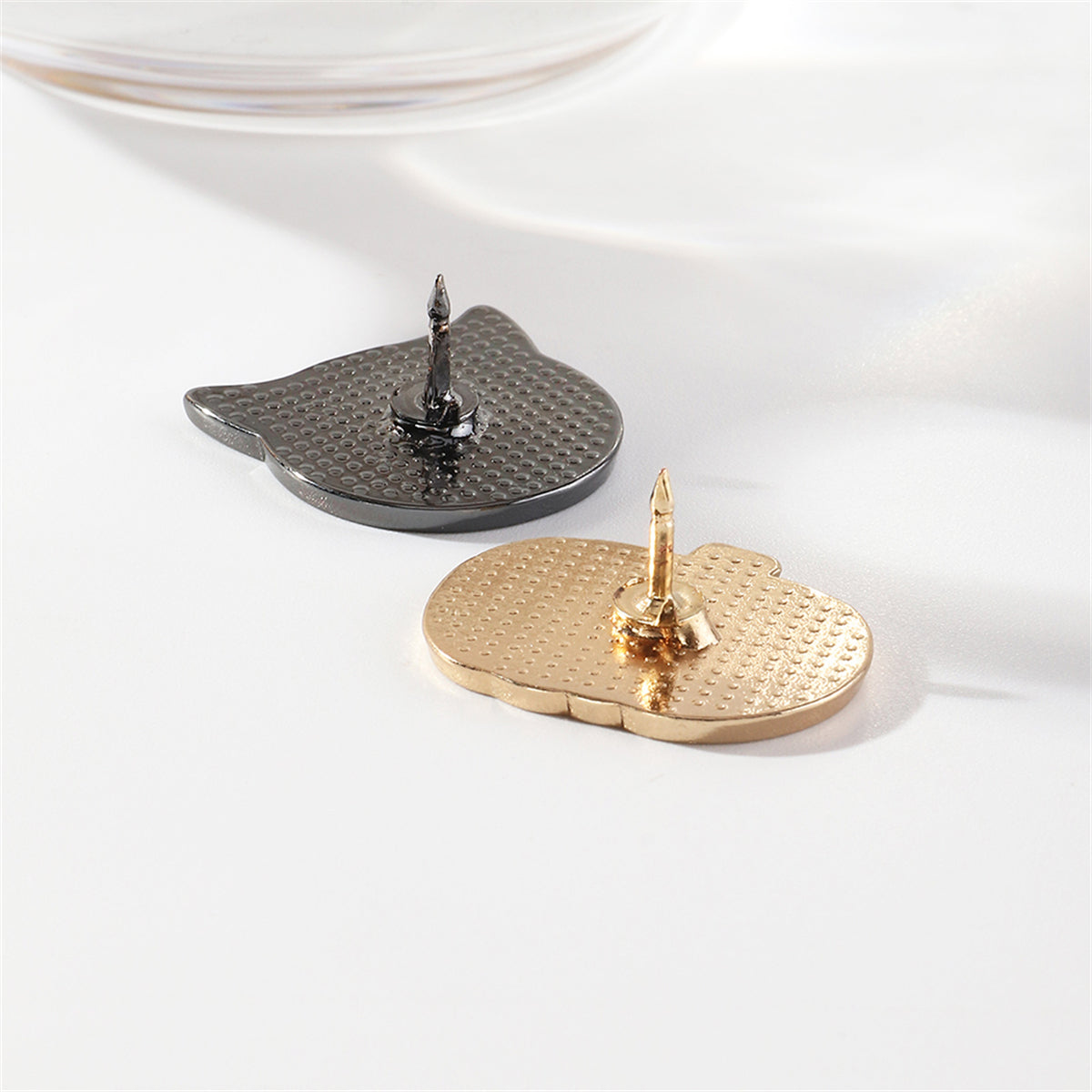 Purple Devil Brooch & Orange Pumpkin Brooch