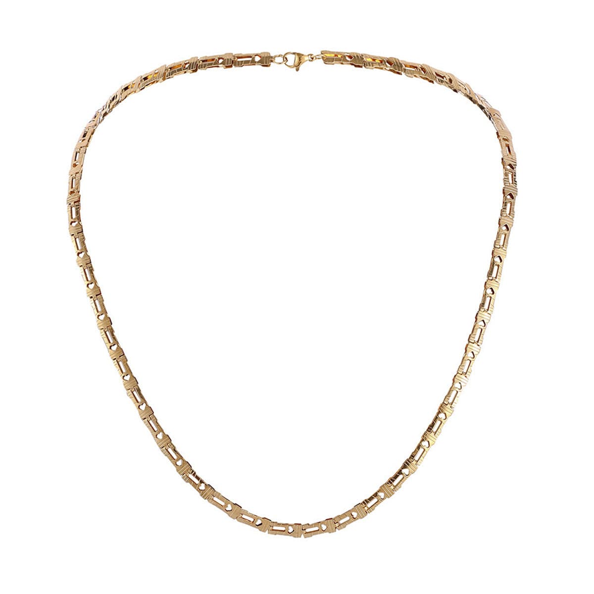 18K Gold-Plated Heart Chain Necklace