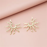 18k Gold-Plated Sun Stud Earrings