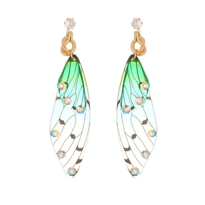 Cubic Zirconia and Pearl Butterfly-Wing Drop Earrings, drop earrings for women, elegant gift for her, styled look