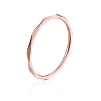 18k Rose Gold-Plated Cut Band - streetregion