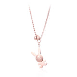 18k Rose Gold-Plated Rabbit Pendant Necklace