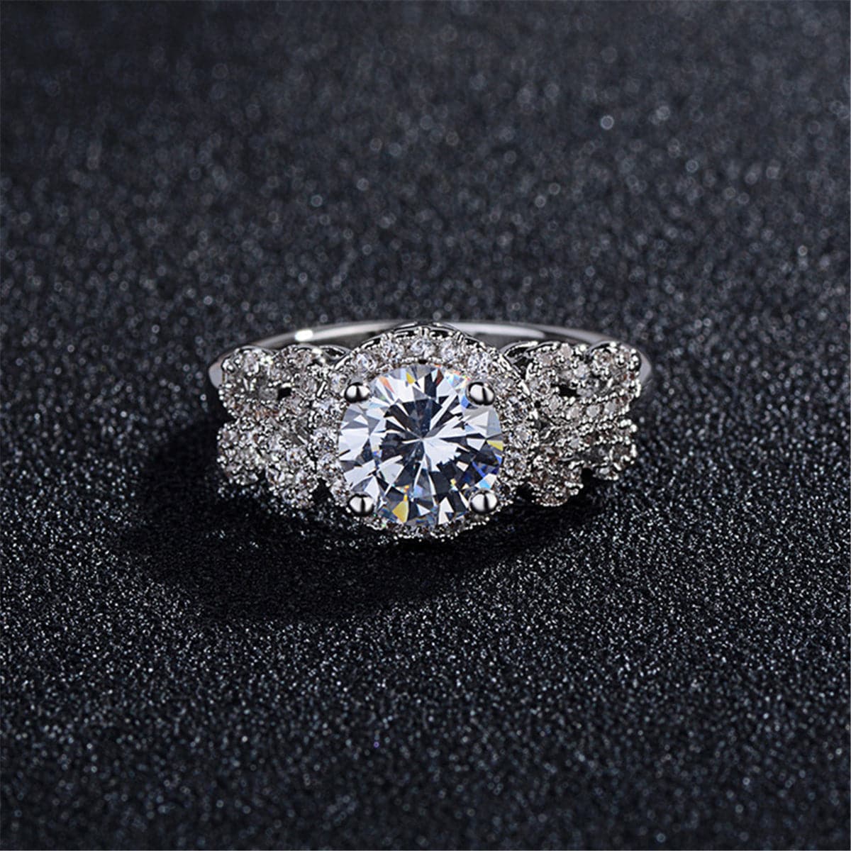 Crystal & cubic zirconia Hola Eternity Ring - streetregion