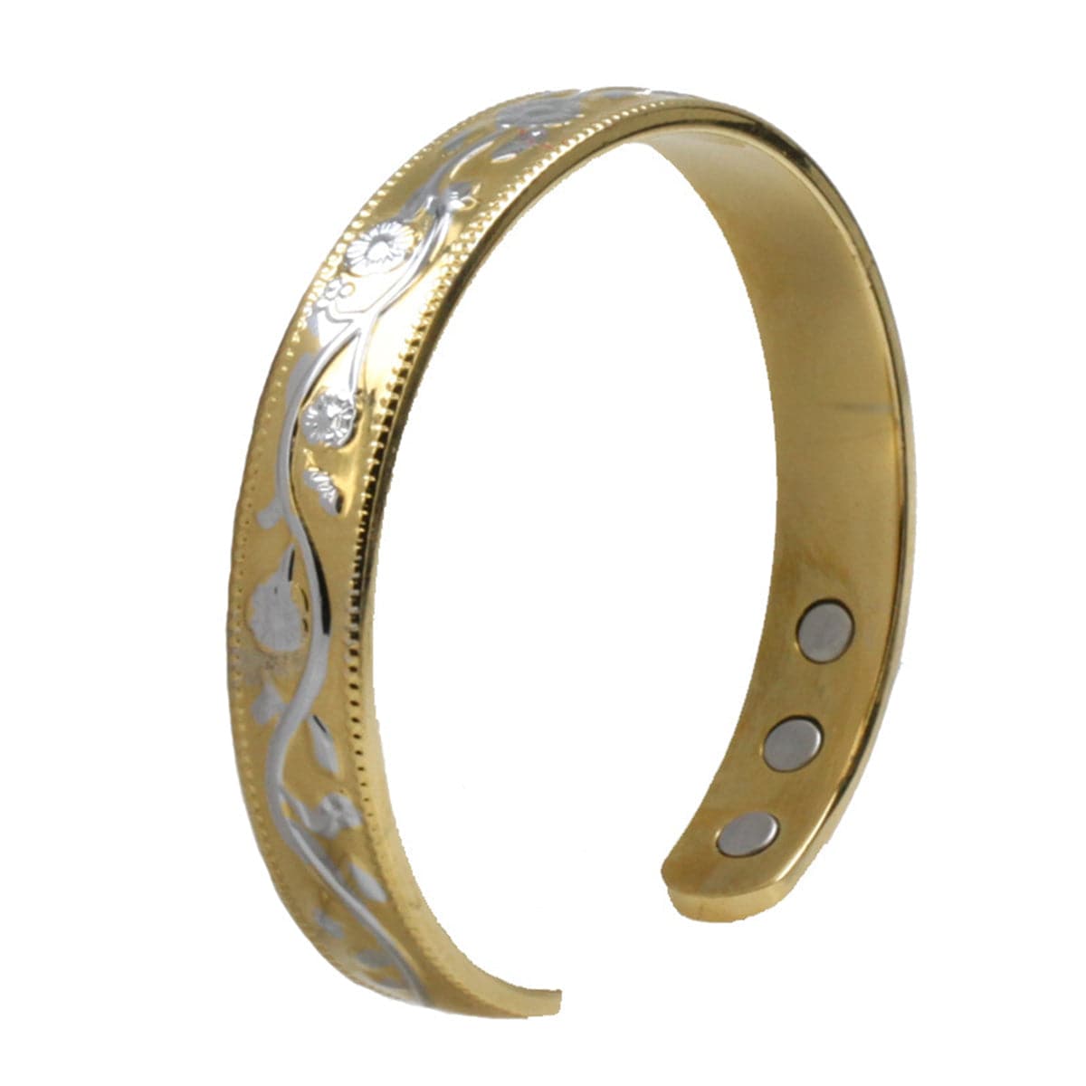 Two-Tone Floral Cuff