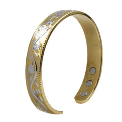Two-Tone Floral Cuff