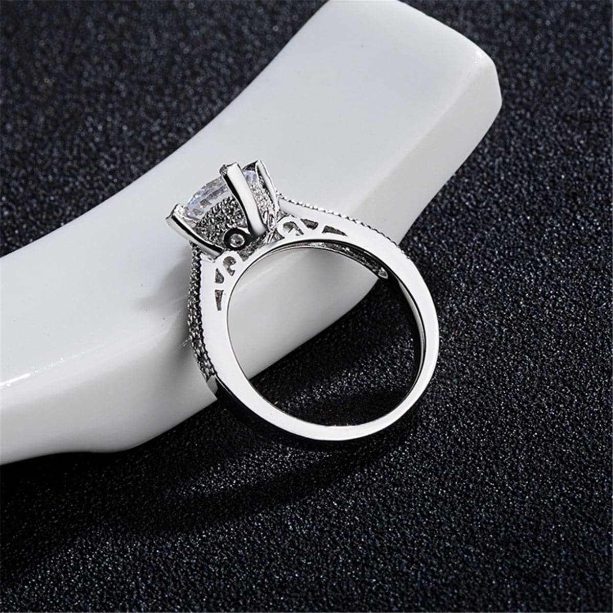 cubic zirconia & Crystal Cocktail Ring - streetregion