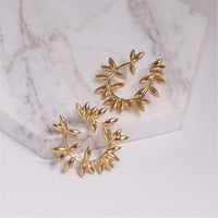 18K Gold-Plated Botany Circle Cluster Stud Earrings