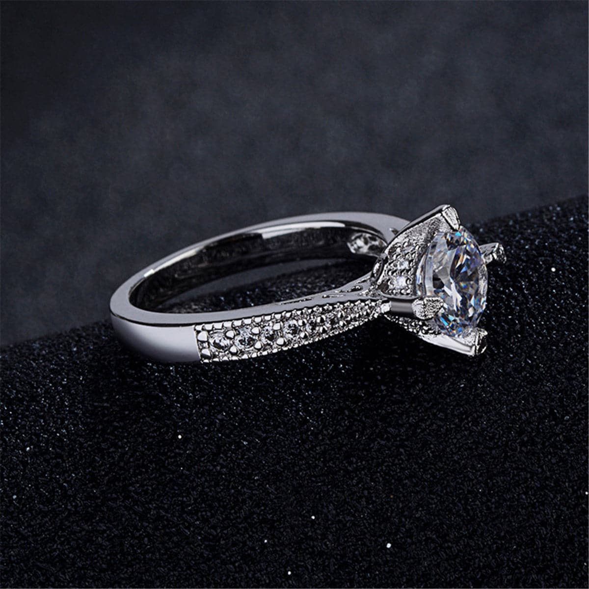 cubic zirconia & Crystal Cocktail Ring - streetregion