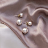 Pearl & 18k Gold-Plated Ear Jackets