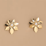 Pearl & Acrylic 18k Gold-Plated Flower Stud Earrings