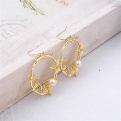 Pearl & 18K Gold-Plated Botany Drop Earrings