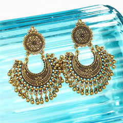 Stunning 18K gold-plated boho earrings with intricate designs, ideal for elevating your style and making a bold statement.