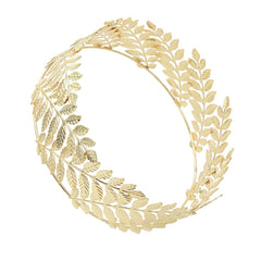 18K Gold-Plated Grouped Leaves Headband