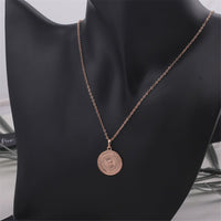 18k Rose Gold-Plated Argencoppere Peso Pendant Necklace - streetregion