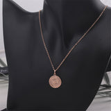18k Rose Gold-Plated Argencoppere Peso Pendant Necklace - streetregion