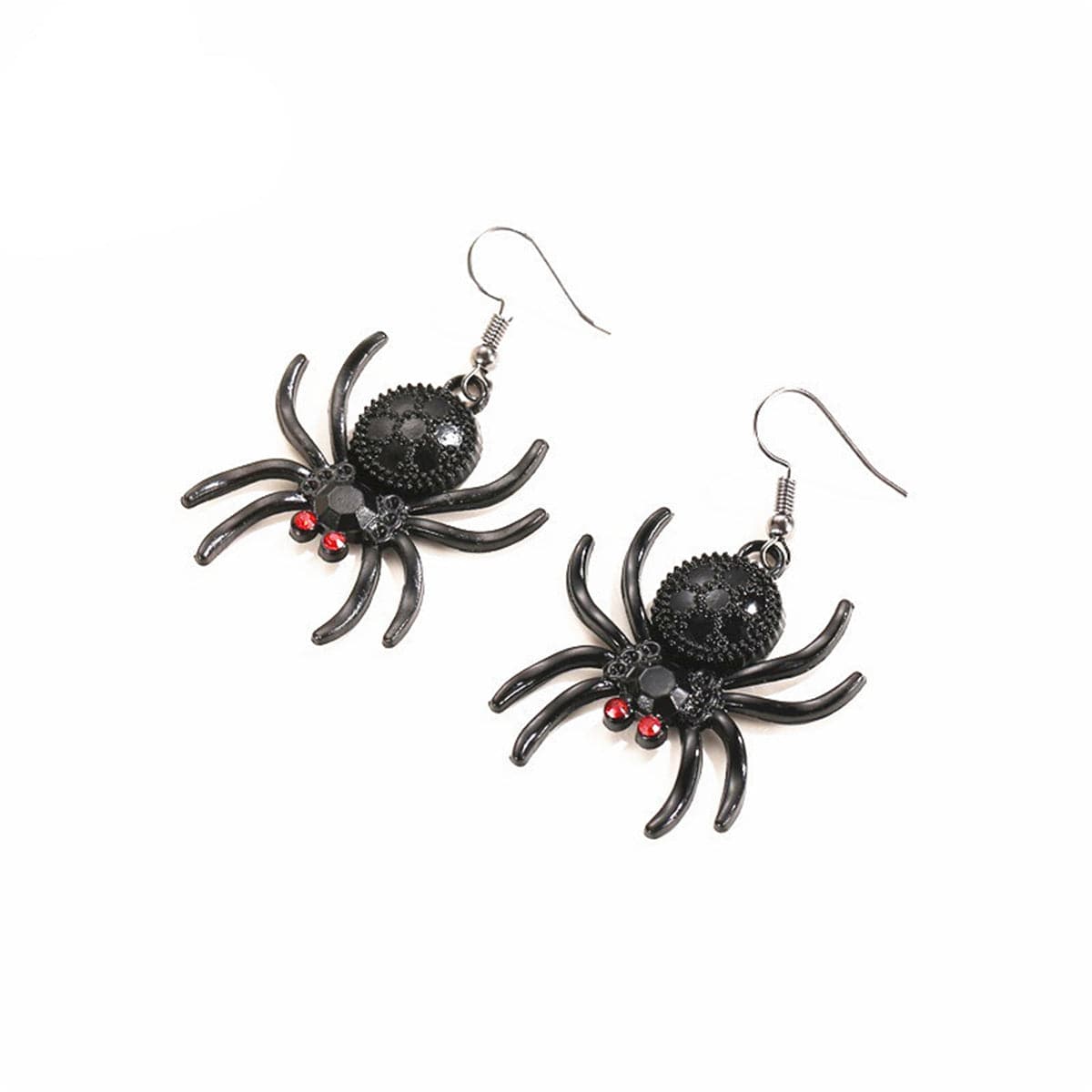 Black Cubic Zirconia Spider Drop Earrings, drop earrings for women, botanical inspired, styled look