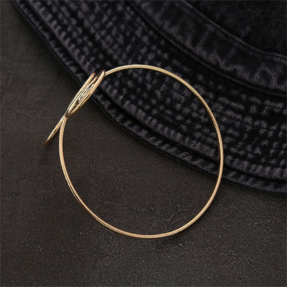 18K Gold-Plated Open Swirl Arm Cuff, everyday style, styled look