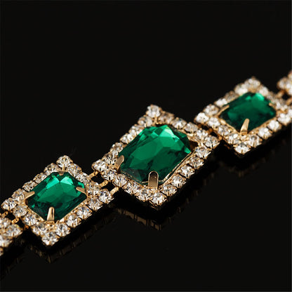Cubic Zirconia and Crystal 18K Gold-Plated Moon and Stars Cuff Bracelet Set, gold bracelet for women, lifestyle look