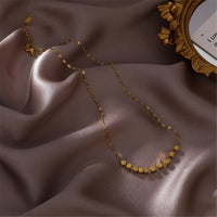 Goldtone Cube Necklace