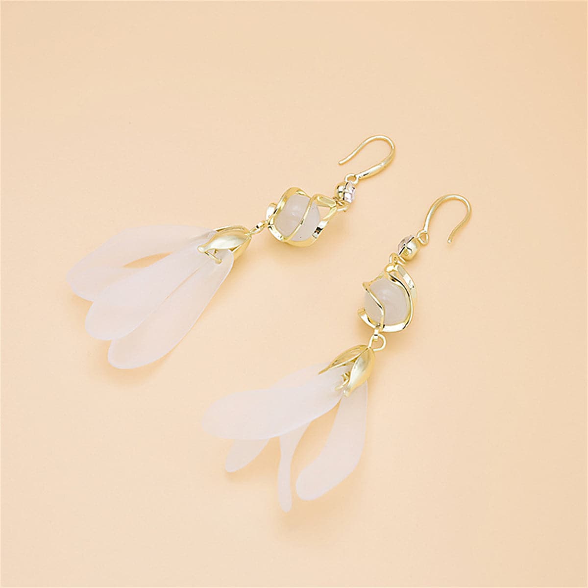 Cat-Eye and Cubic Zirconia Tiered Cage Tassel Drop Earrings, drop earrings for women, dainty minimalist design, styled look