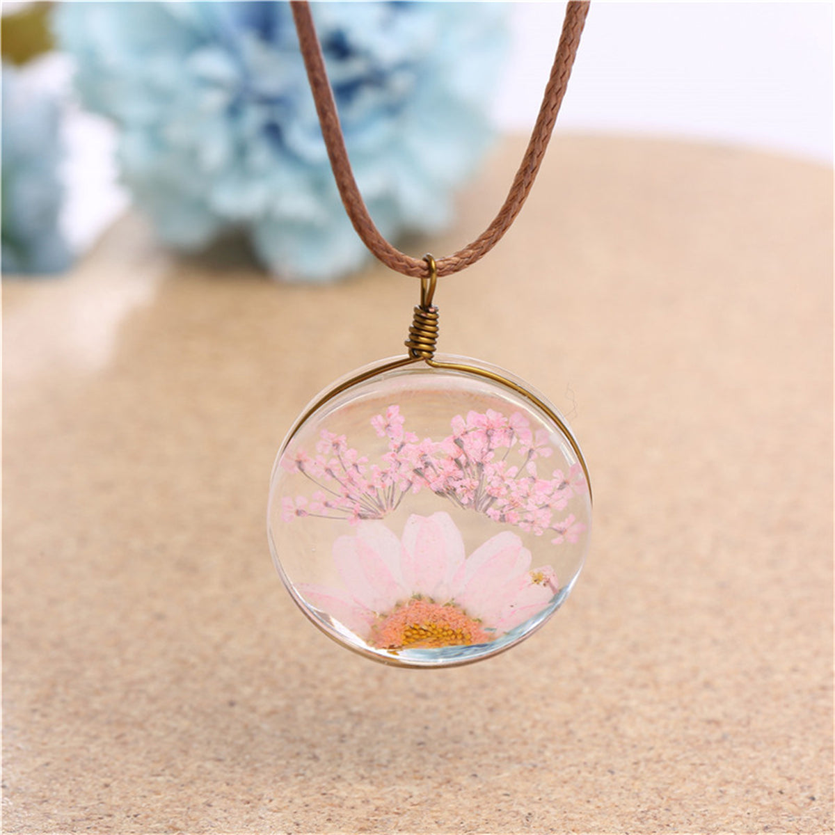 Gypsophila & Mum 18K Gold-Plated Pendant Necklace