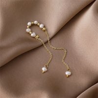 Pearl & 18k Gold-Plated Tassel Ear Cuff