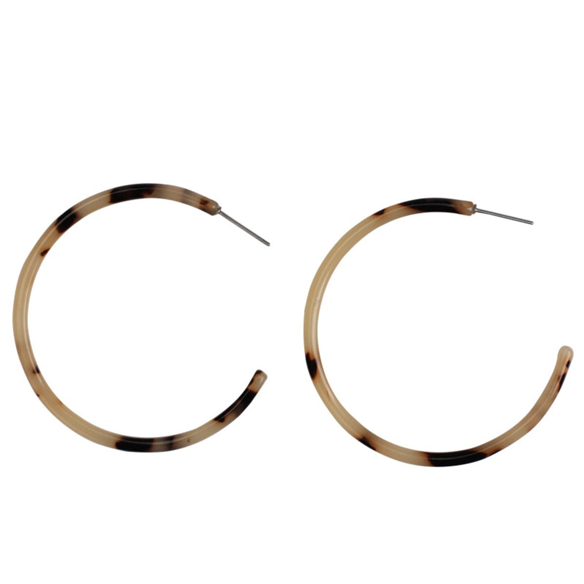 Blush Tortoise Hoop Earrings - streetregion