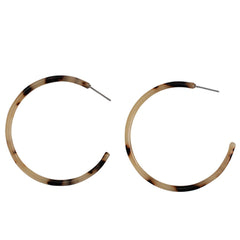 Blush Tortoise Hoop Earrings - streetregion