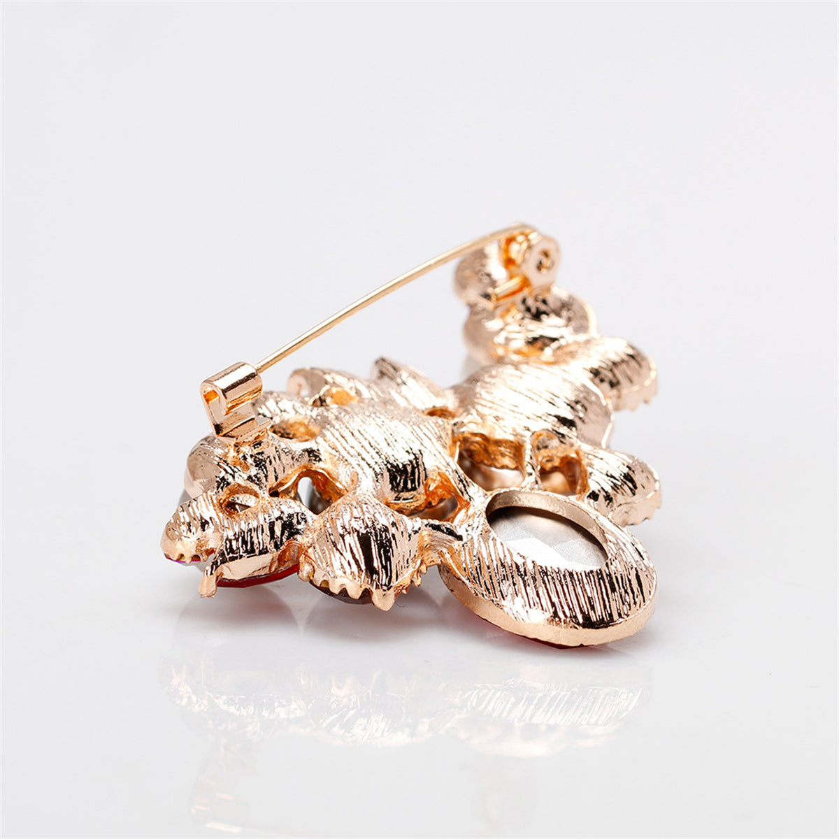 Pearl & Multicolor Crystal 18K Gold-Plated Botany Brooch
