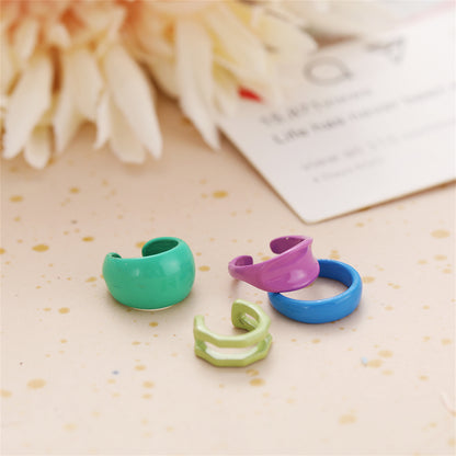 Blue Ear Cuff Set, stud earrings for women, everyday style, styled look