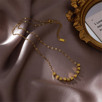 Goldtone Cube Necklace