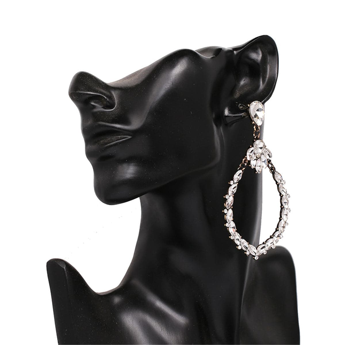 Crystal & Cubic Zirconia Marquise-Cut Drop Earrings