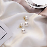 Pearl & 18k Gold-Plated Ear Jackets