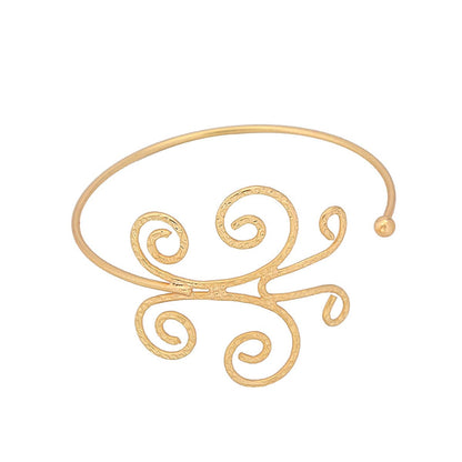 18K Gold-Plated Butterfly Arm Cuff, elegant gift for her, side view