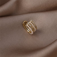 Pearl & Cubic Zirconia Ear Cuffs
