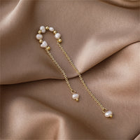 Pearl & 18k Gold-Plated Tassel Ear Cuff