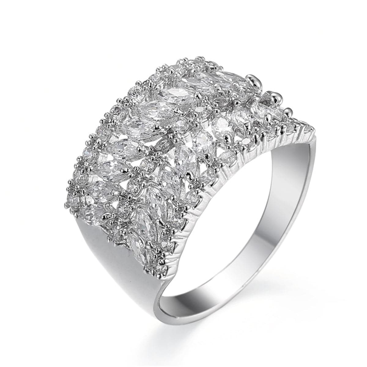 Cubic Zirconia & Crystal Marquise-Cut Ring