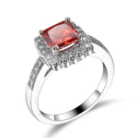 Red Princess Crystal & Cubic Zirconia Band Ring