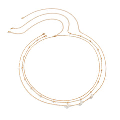 Pearl & 18K Gold-Plated Beaded Waist Chain Set