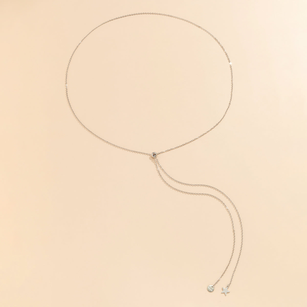 Silver-Plated 'LOVE' Star Waist Chain