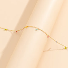 Crystal & 18K Gold-Plated Multicolor Waist Chain
