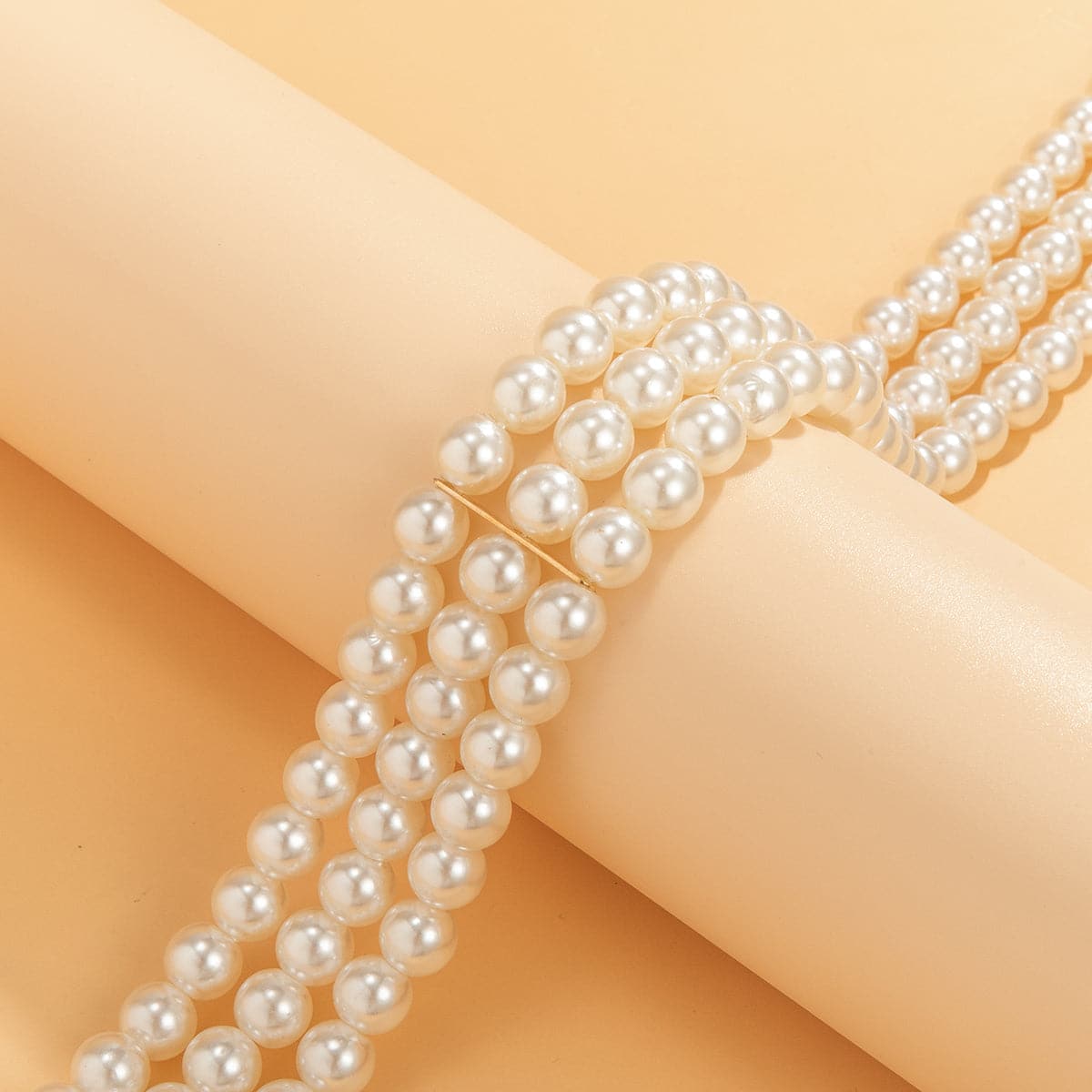 Pearl & 18K Gold-Plated Layered Choker Necklace