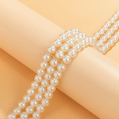 Pearl & 18K Gold-Plated Layered Choker Necklace